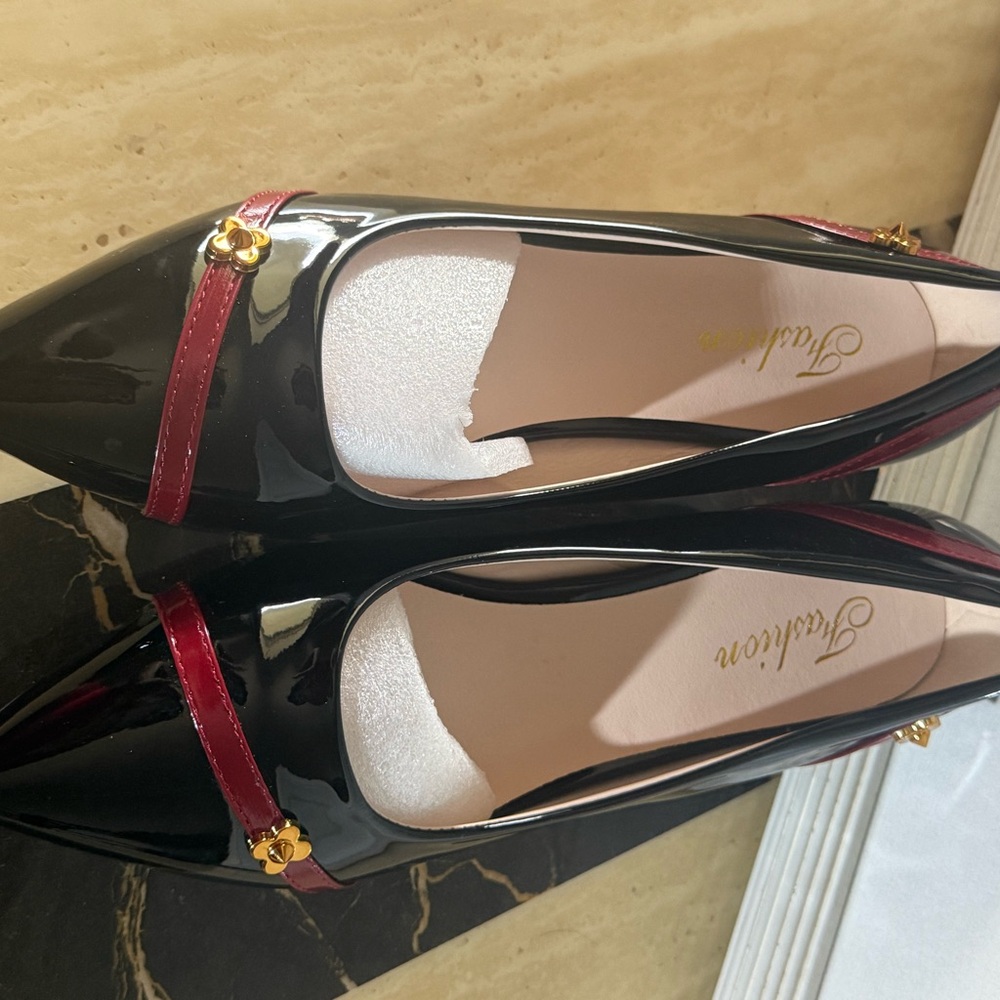 Black and Red Women's Shoes